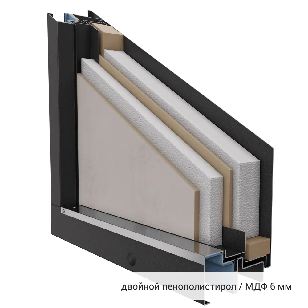 Дверь входная металлическая Норда 950 мм правая цвет вест бежевый TOREX STLM-2126206 - Вид №16