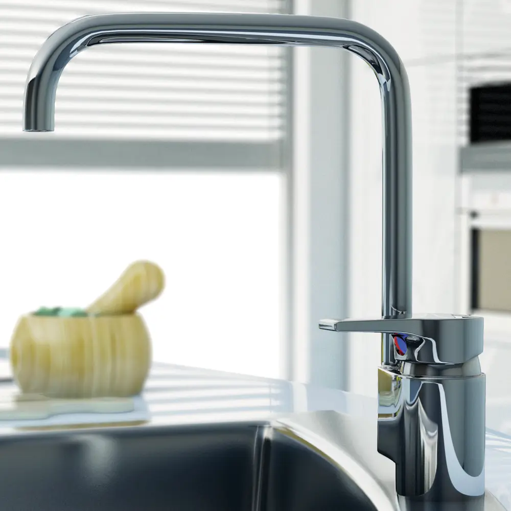 Смеситель для кухни Is Active 23 см латунь цвет серебристый Ideal Standard STLM-2117580