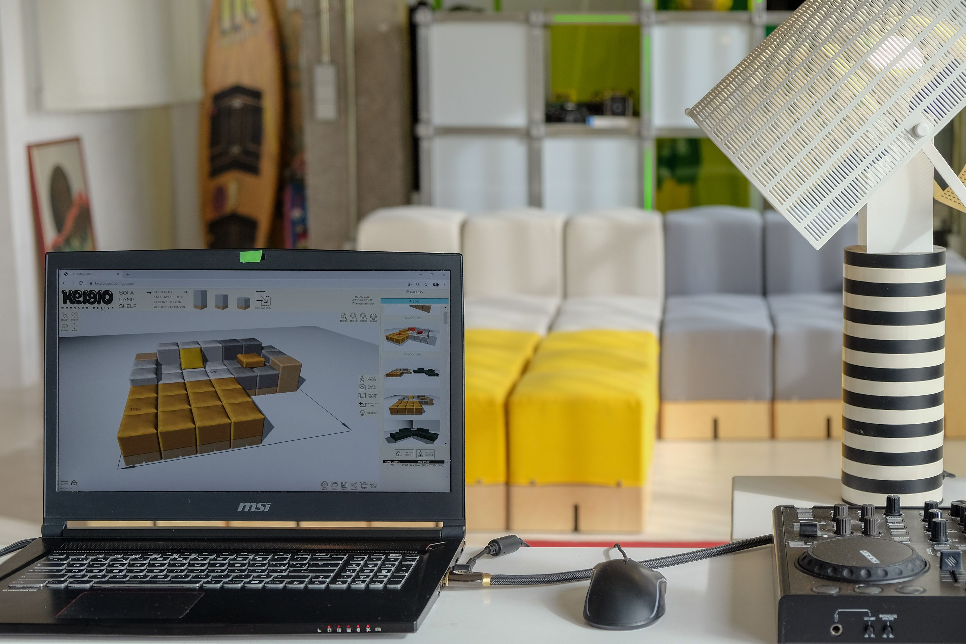 Модульный тканевый диван KEIGIO® KEIGIO® 36X36 ARCH-00151117 - Вид №12