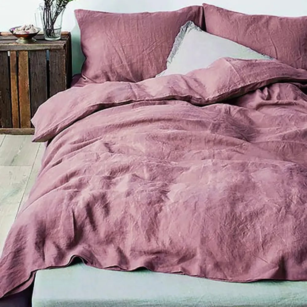 Комплект постельного белья Rustic Peach полутораспальный полисатин персиковый 82676340 STLM-2209675 Santreyd 