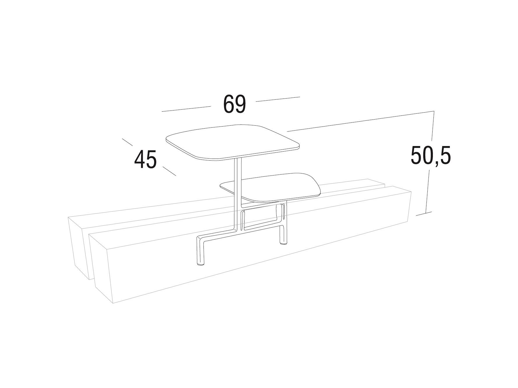Алюминиевый стол для сервировки сада Roberti KEY WEST ARCH-00150405 - Вид №1