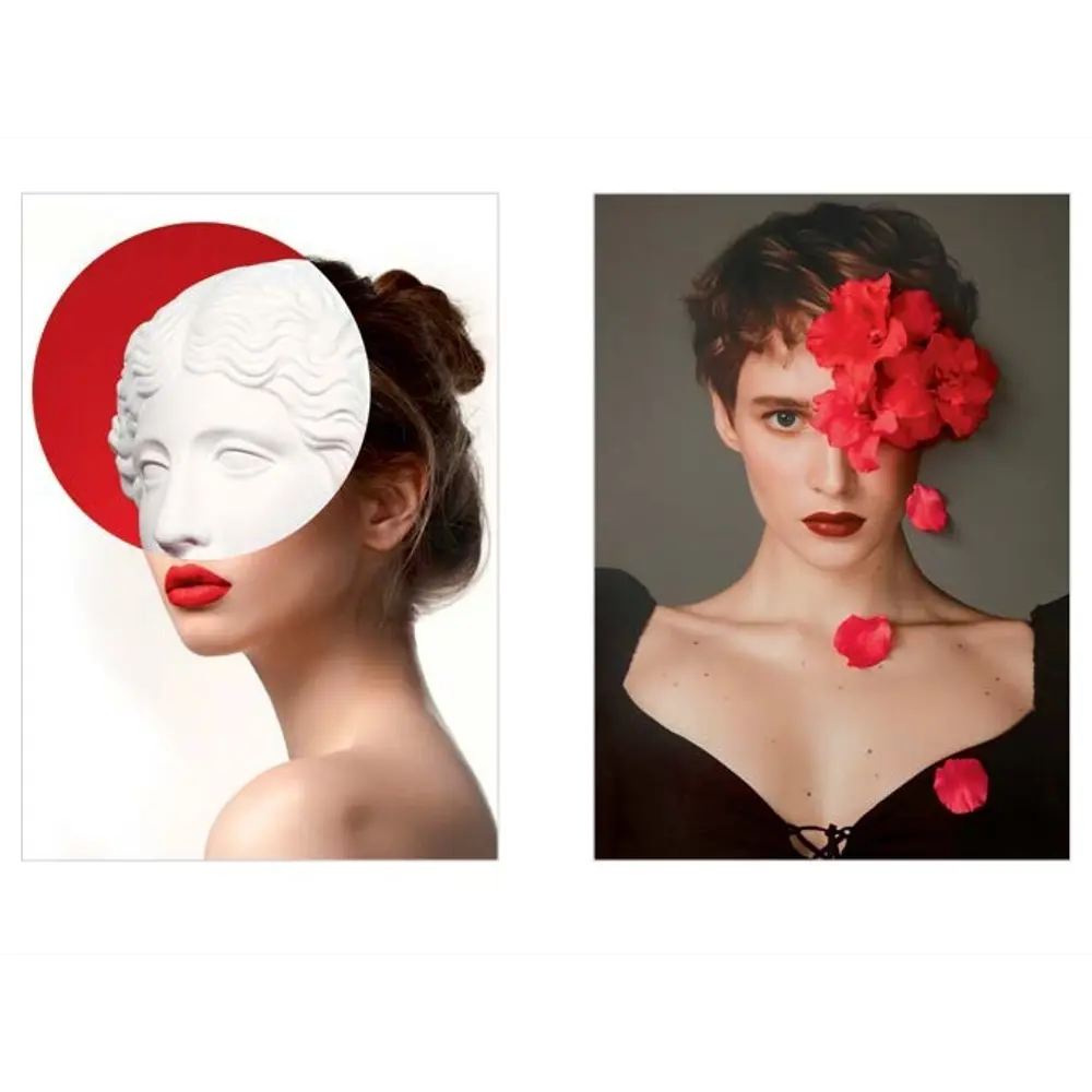 Постер Арт дизайн REDкая красота 30x40 см 2 шт. 84505635 STLM-2104913 