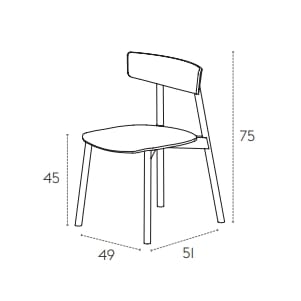 Стул с дубовой обивкой TREKU KOL ARCH-00082711 - Вид №5