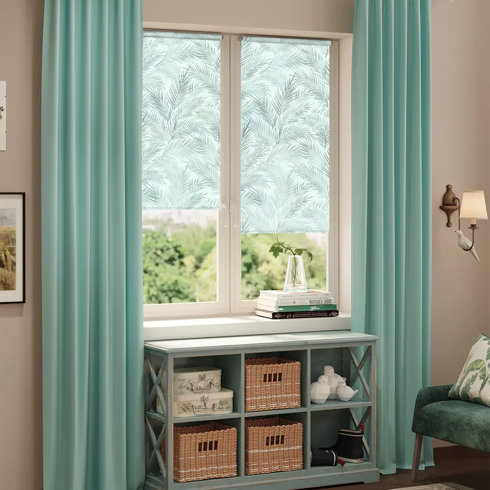 Штора рулонная Рио 60x170 см зеленая DOMLEGRAND STLM-2093509 - Вид №4