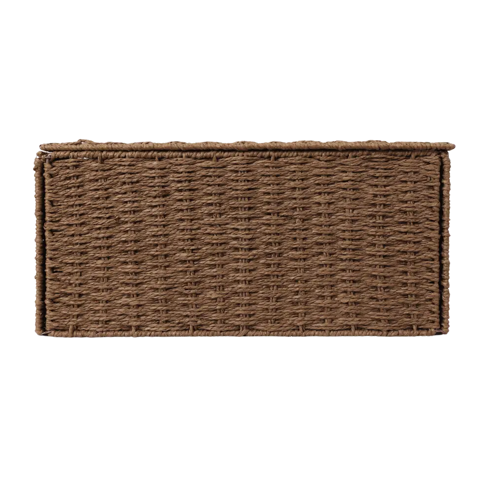 Корзина с крышкой Konsensa 31x23x15 см бумага цвет коричневый STLM-2050287 - Вид №2