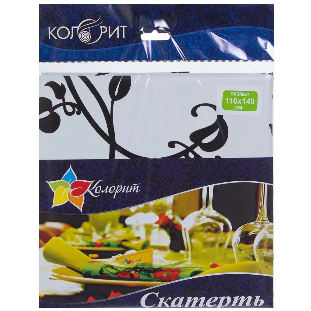 Скатерть «Чёрно-белая графика» 110х140 см ПВХ Santreyd STLM-2041350 - Вид №2