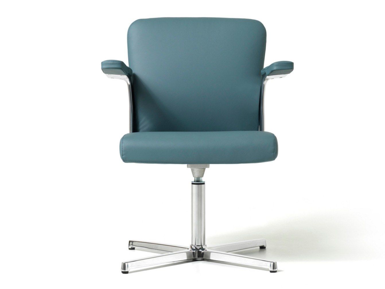 Кожаный офисный стул с подлокотниками с 4 спицами Diemme Halfpipe ARCH-00007522