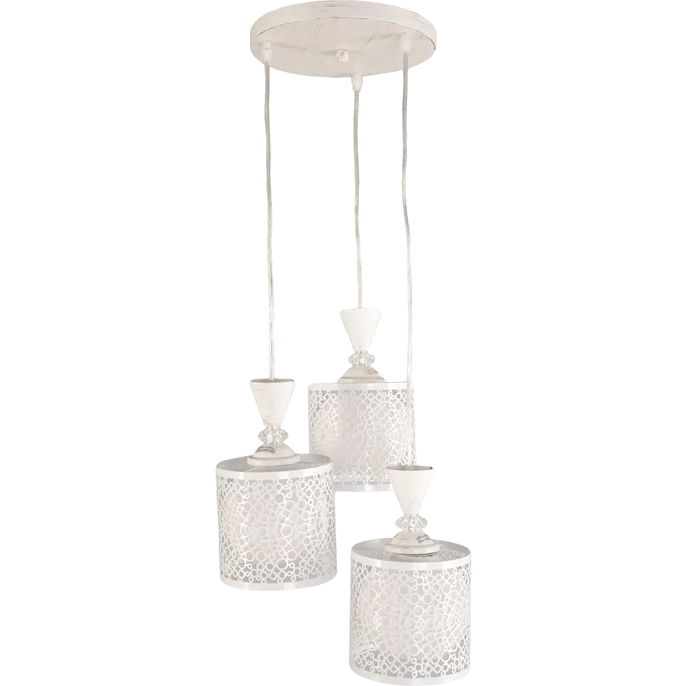 Светильник подвесной Lamplandia Pablo L1186-3, 3 лампы, 9 м², цвет белый STLM-2107075 - Вид №1