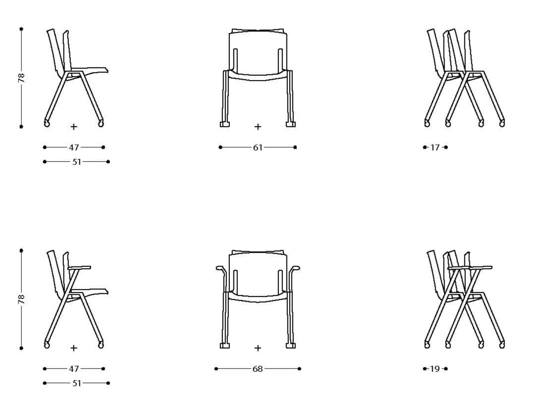 Складной стул с колесами LAMM Hl3 ARCH-00094106 - Вид №5