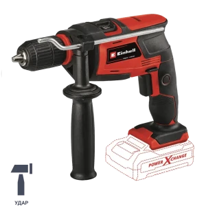 Дрель аккумуляторная ударная Einhell TC-ID 18 Li-Solo, 18 В Li-ion, без АКБ и ЗУ