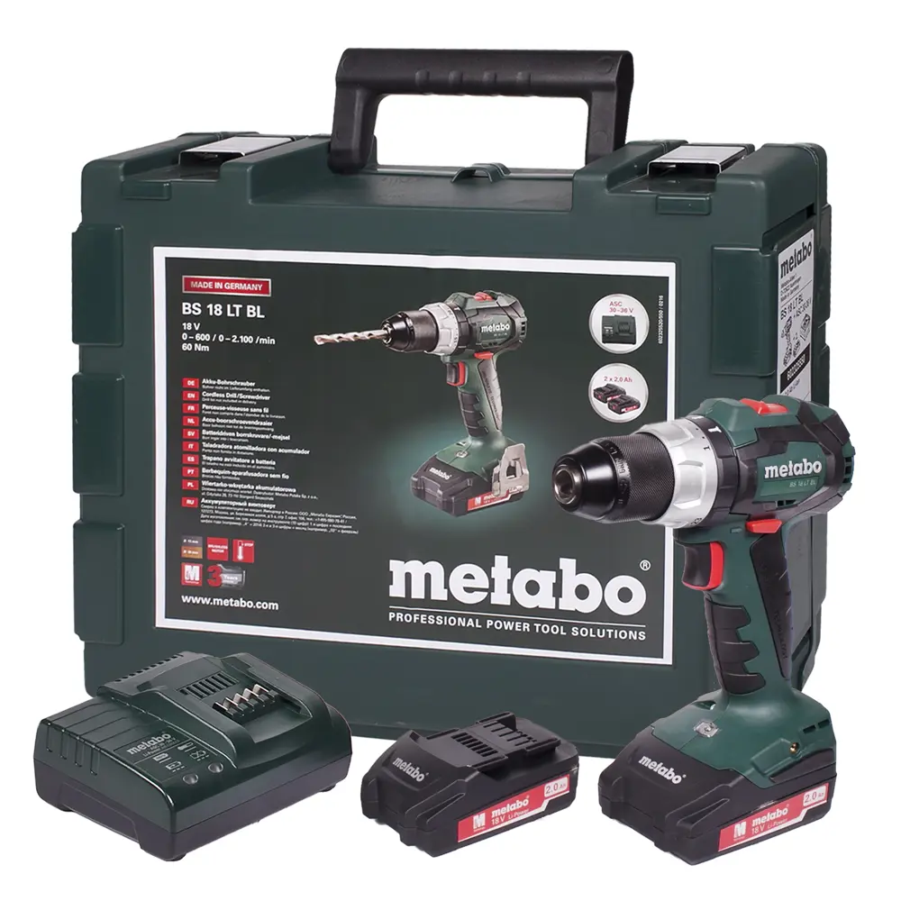 Шуруповерт Metabo SB 18 LTX BL I, Li-ion 18 В, 2 Ач STLM-2146401 - Вид №3