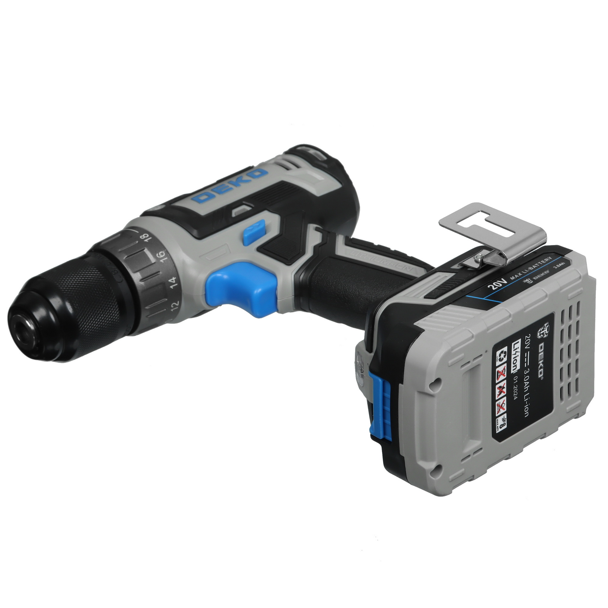 Дрель-шуруповерт DEKO Loner 20V ONE + UNV 20V 5463218 STDN-0053275 - Вид №5