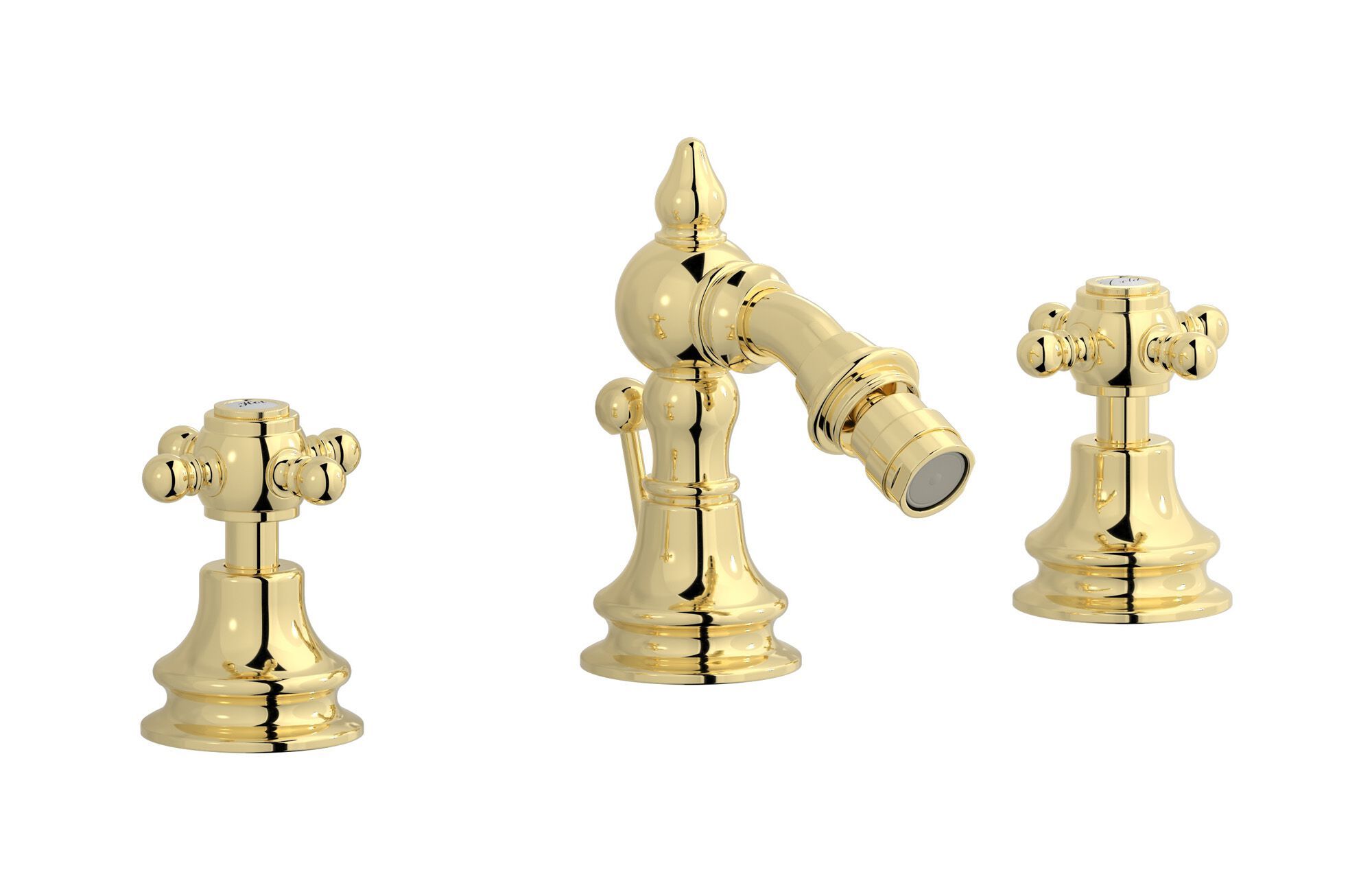 Смеситель для биде с 3 отверстиями для пола с автоматическим сливом IB Hermes + Hermes Elle ARCH-00042795 - Вид №1