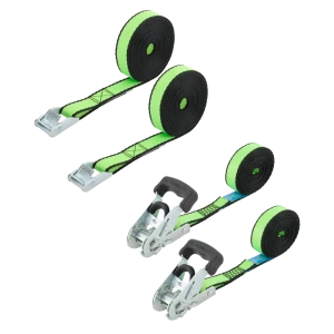 Набор крепежных ремней с крюком  25 ммx5 м 4 шт. STANDERS