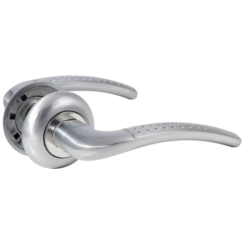 Дверная ручка EDSON EDS-10-Z01 с автоматическим возвратом в матовом хроме 82677951 STLM-0033860