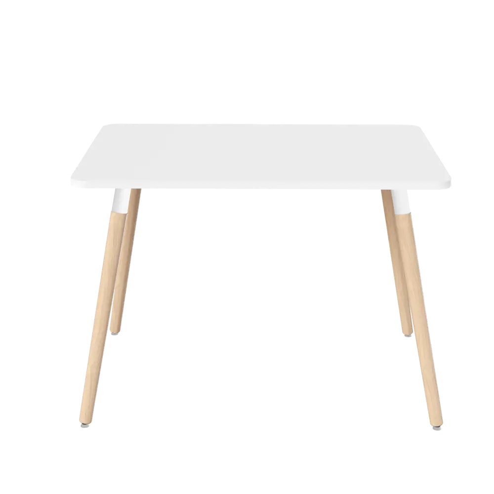 Стол обеденный Сенатор Т1 116x76x76 см прямоугольник дерево цвет светлое дерево/белый Santreyd STLM-2153668 - Вид №2