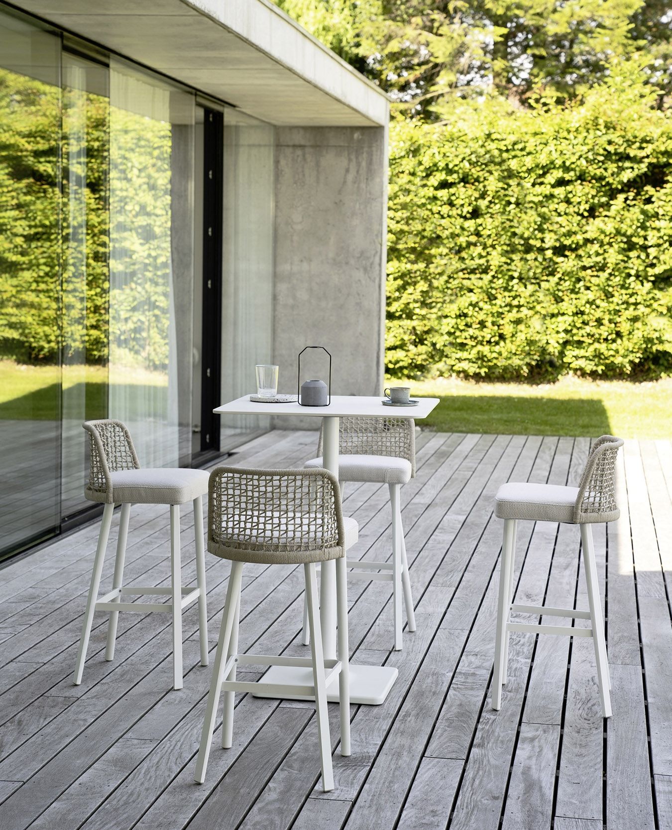 Алюминиевый высокий садовый стул с порошковым покрытием Varaschin Эмма ARCH-00078702 - Вид №3