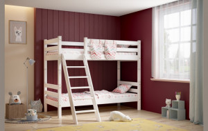 1a712 Двухъярусная кровать Соня с наклонной лестницей (вариант 10) Мебельград