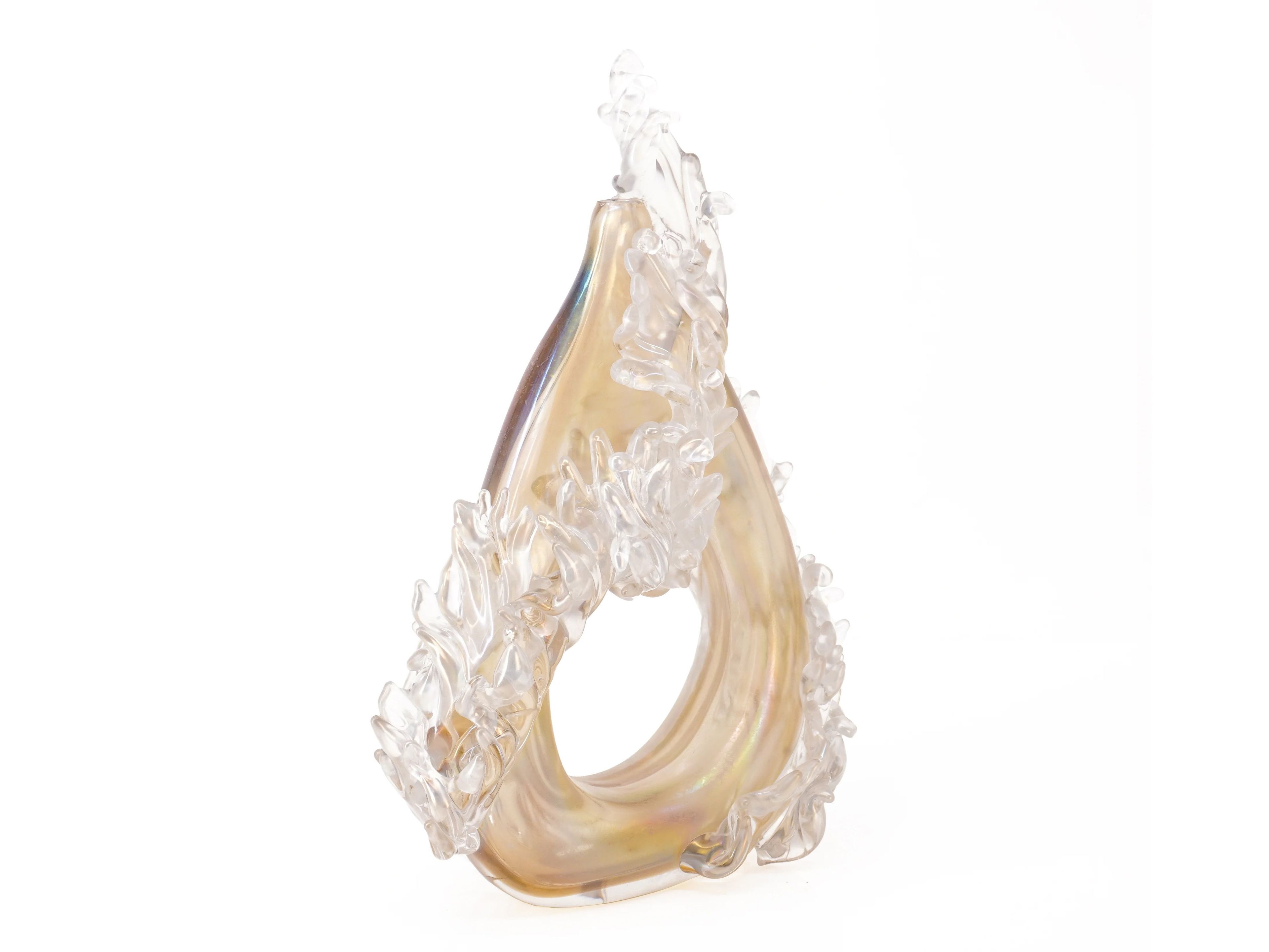 ВАЗа ручной работы из муранского стекла Wave Murano Glass плюм ARCH-00049802 - Вид №3