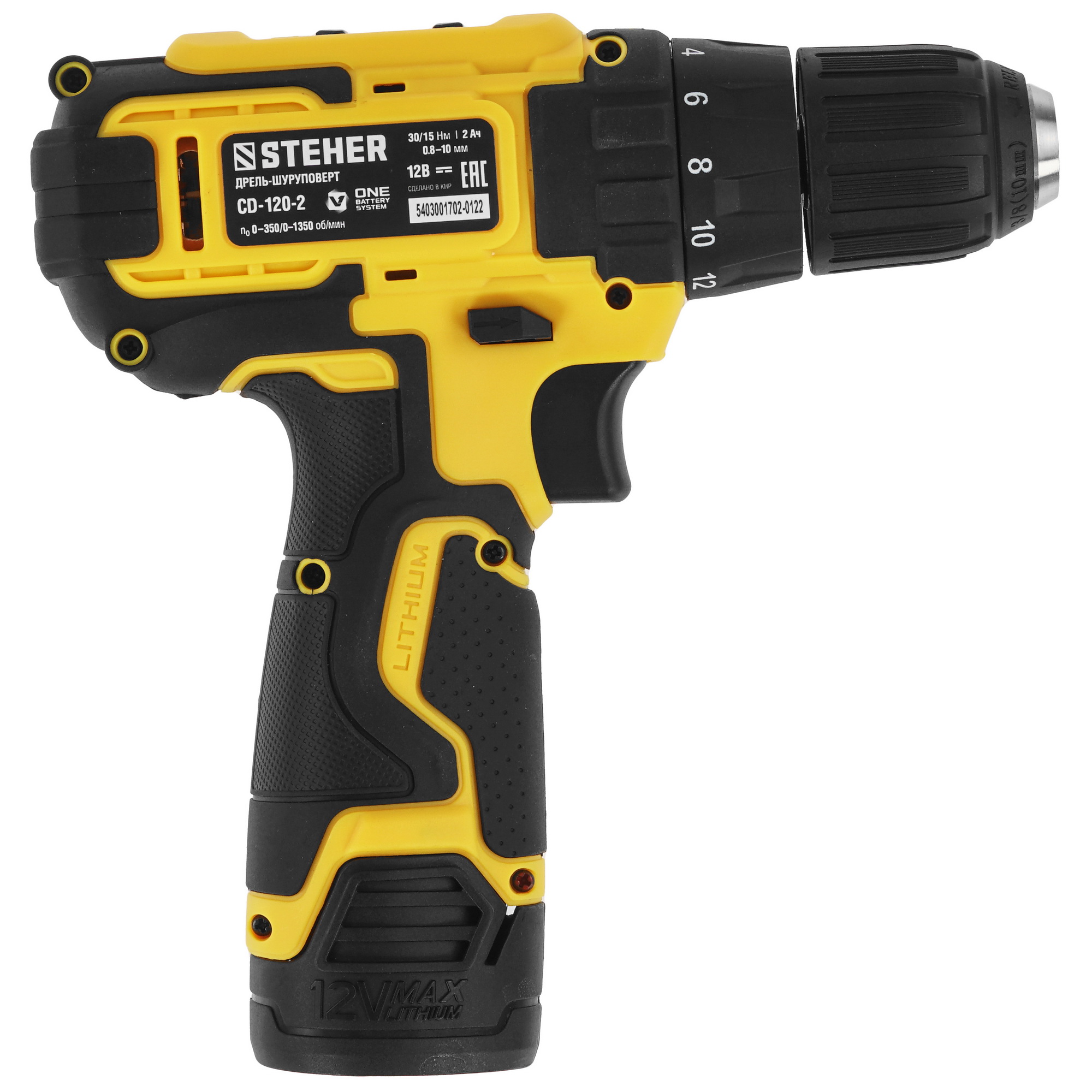 Дрель-шуруповерт STEHER CD-120-2 5451682 STDN-0046788 - Вид №2