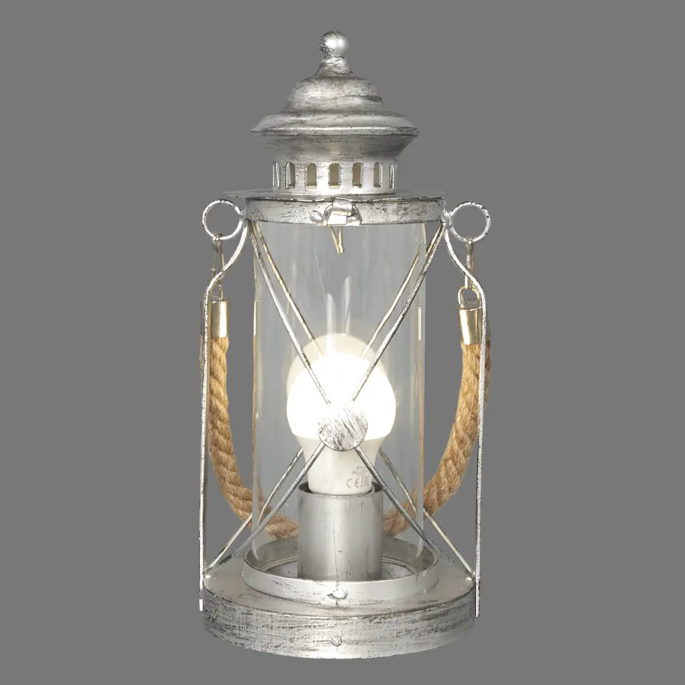 Настольная лампа Eglo Bradford 1xE27x60 Вт стекло цвет серебро STLM-2095032 - Вид №3