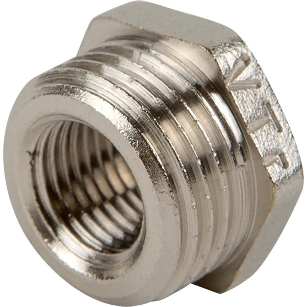 Футорка Valtec наружная-внутренняя резьба 1/2"х1/4" никелированная латунь STLM-2064952