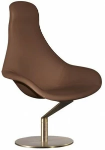 Reflex Вращающееся кресло из кожи с высокой спинкой Zenith
