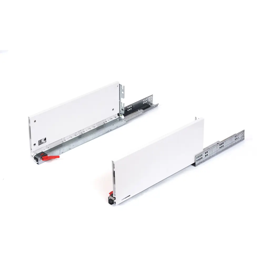 Комплект роликовых направляющих Flowbox h144 500 мм, сталь, цвет белый 85441385 STLM-2171384 Santreyd  - Вид №1
