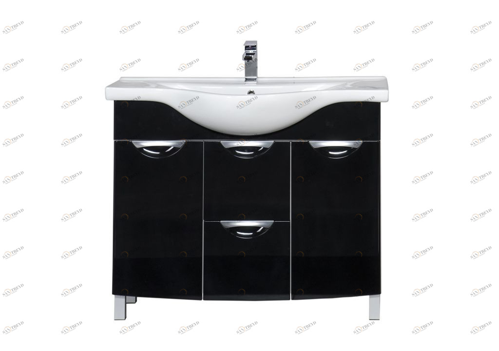 Тумба под раковину Aquanet Асти 105 б/к черный sun-id-271651