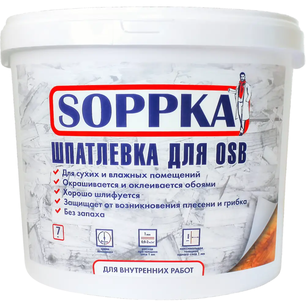 Шпатлевка Soppka для OSB 7 кг STLM-2157132