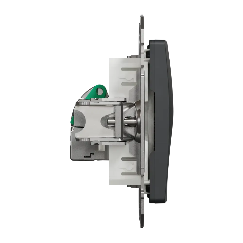 Розетка для компьютера встраиваемая Systeme Electric Sedna Design RJ45 cat 5E, цвет антрацит STLM-2204967 - Вид №3