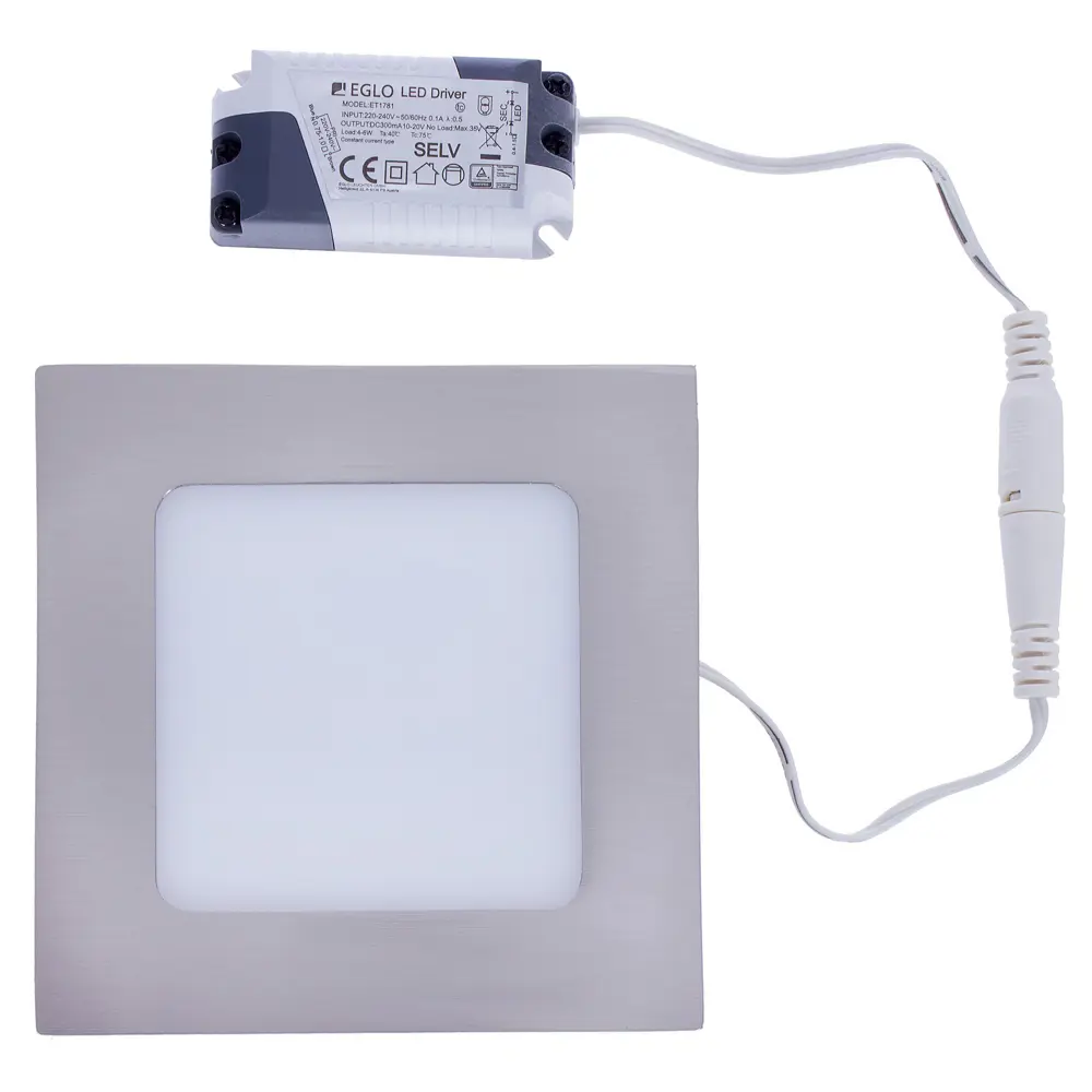 Панель светодиодная встраиваемая Fueva 4000K 120х120 мм Eglo STLM-2083183 - Вид №1