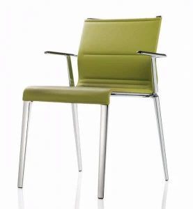 ICF Кожаное кресло с подлокотниками Stick chair