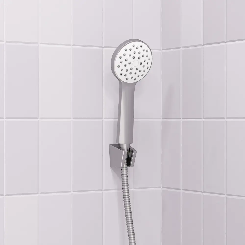 IDDIS Buena — душевой комплект с лейкой и держателем в сатиновом серебре 89349141 STLM-1584305 - Вид №2