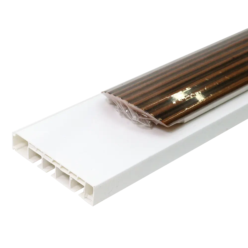 Карниз трёхрядный «Равенна» в наборе 300 см сосна цвет орех милано DOMLEGRAND STLM-2013512 - Вид №5