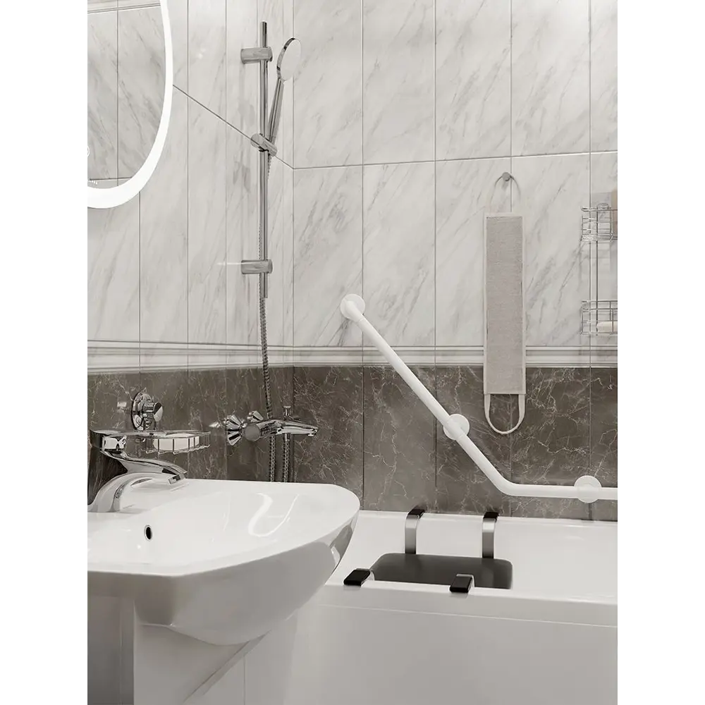 Сиденье для ванны Primanova 34x42 см цвет графит Без серии STLM-2101021 - Вид №6