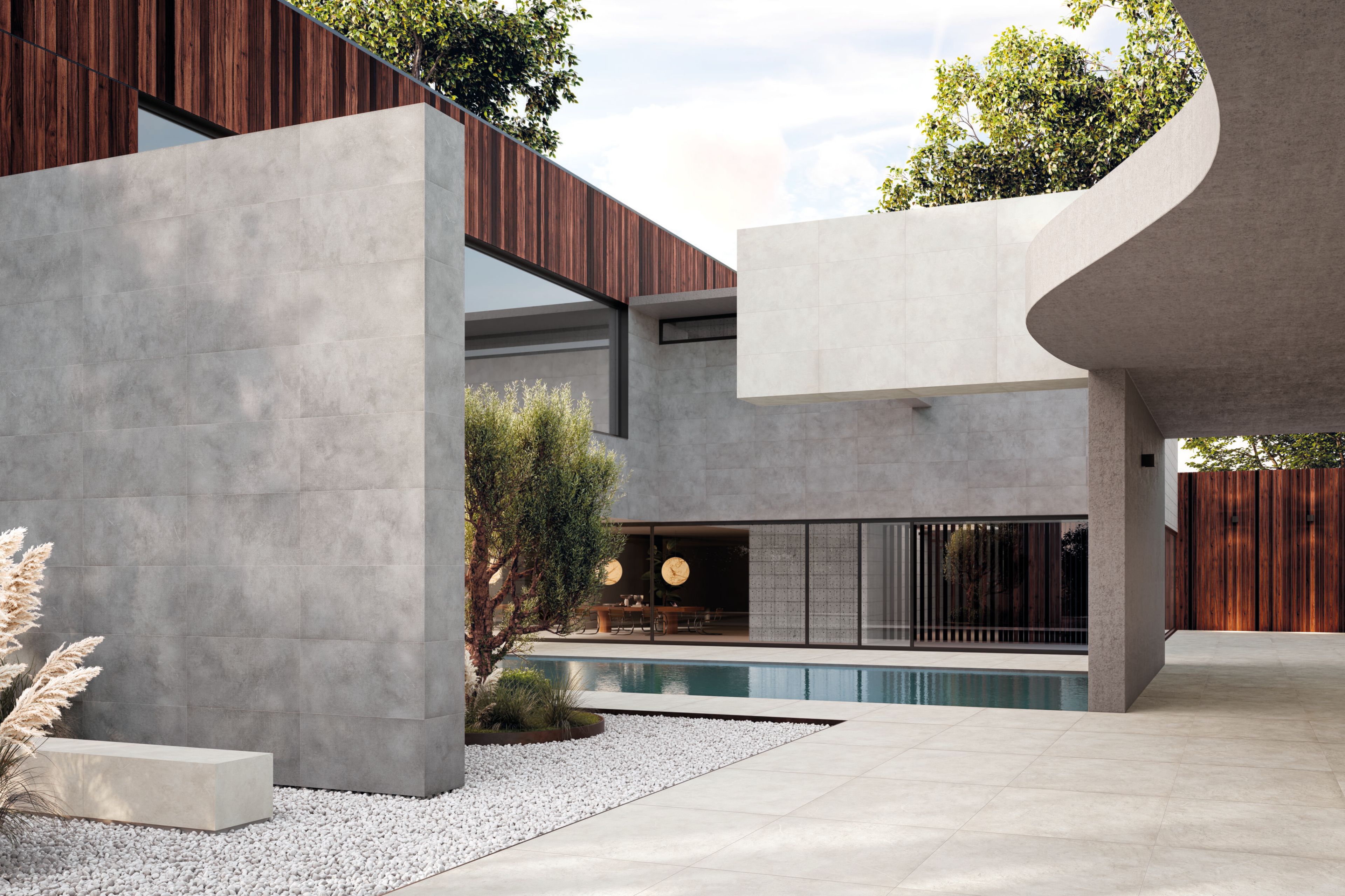 Пол / облицовка керамогранита с цементным эффектом для внутреннего и наружного применения Ceramiche Refin Concrete Look ARCH-00078277 - Вид №3