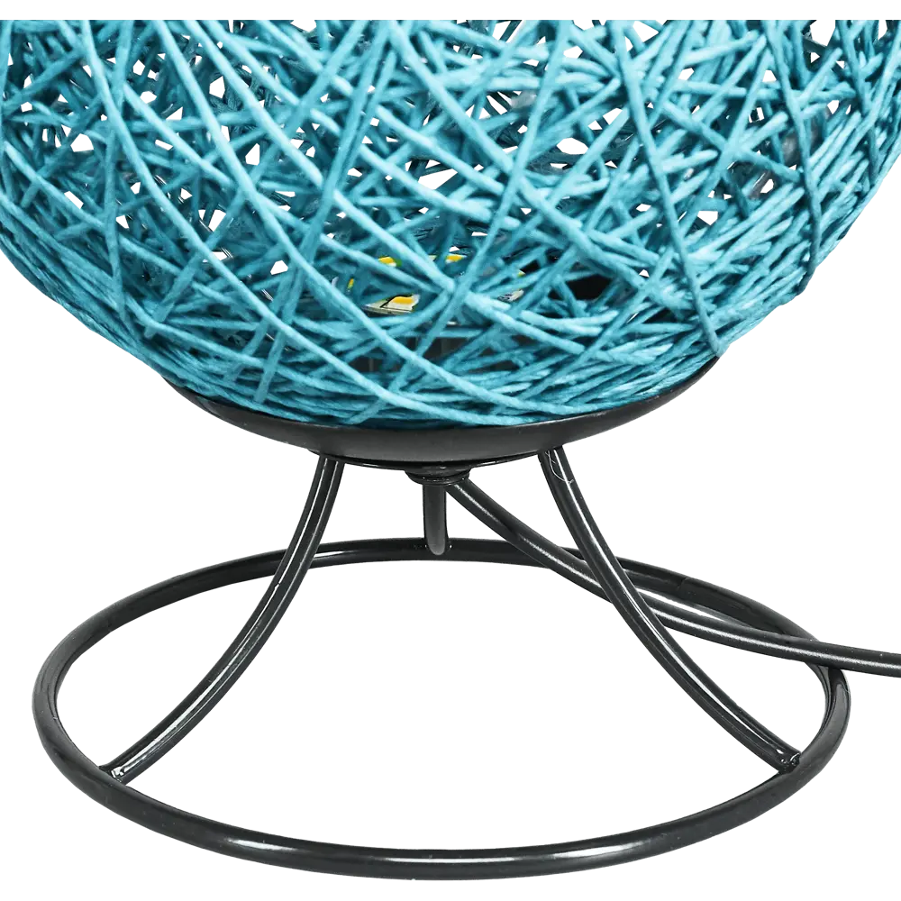 Ночник светодиодный «Ротанговая нить» 1.5 м? тёплый белый свет цвет голубой APEYRON STLM-2023122 - Вид №5