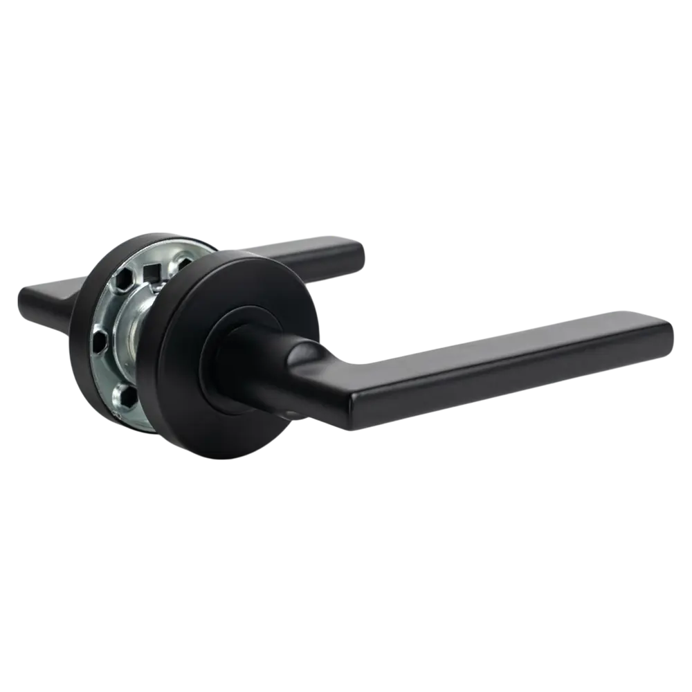 EDSON Дверная ручка EDS-6337 матовая черная для межкомнатных дверей 89404517 STLM-1567752