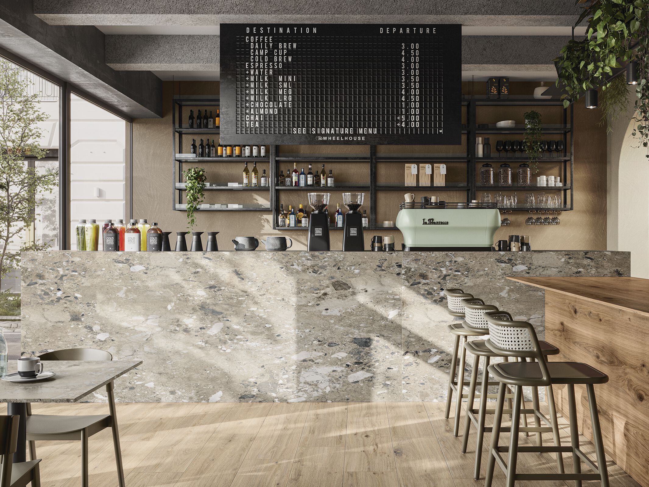 Керамогранит с эффектом камня RAK Ceramics FLAKESTONE ARCH-00112536