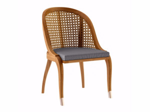 Стул для сада из тикового дерева