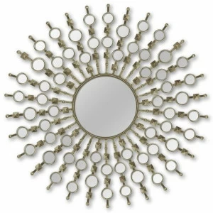 Зеркало-солнце 99 см никель Bang Nickel ART-ZERKALO ДИЗАЙНЕРСКИЕ 00-3884118 Зеркальный;серебро
