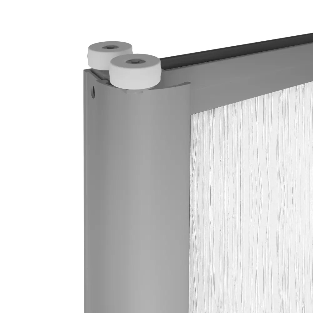 Дверь-купе Spaceo 2455x804 мм, высота проема 2500 мм, ЛДСП, цвет белый STLM-2210981 - Вид №2