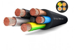 16393967 Силовой гибкий кабель H07RN-F 4x2,5 XTREM 10 метров 3004002MR10RU Top cable