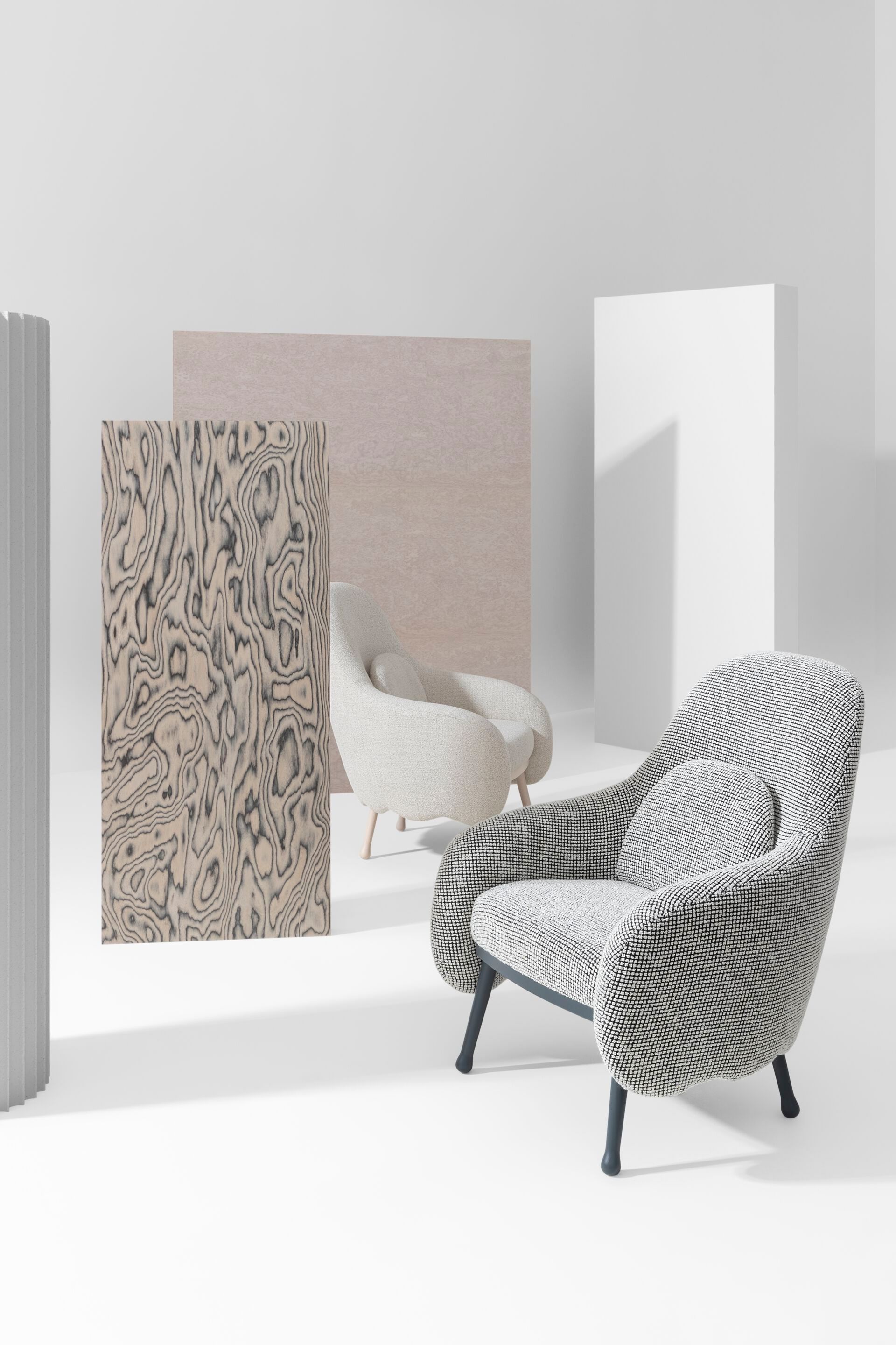 Кресло Bergère из ясеня с подлокотниками Billiani ARCH-00012658 - Вид №1