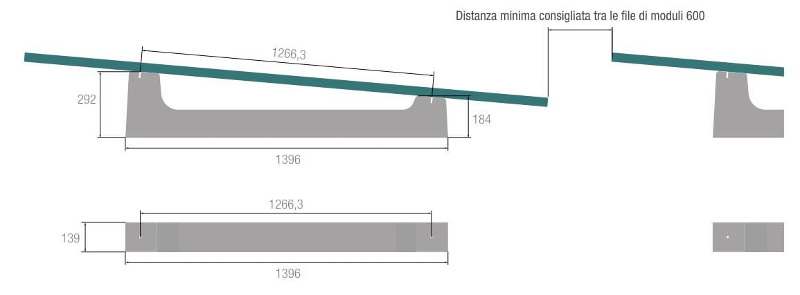 Поддержка фотоэлектрической системы Sun Ballast MONO-XL 5° ARCH-00141725 - Вид №3