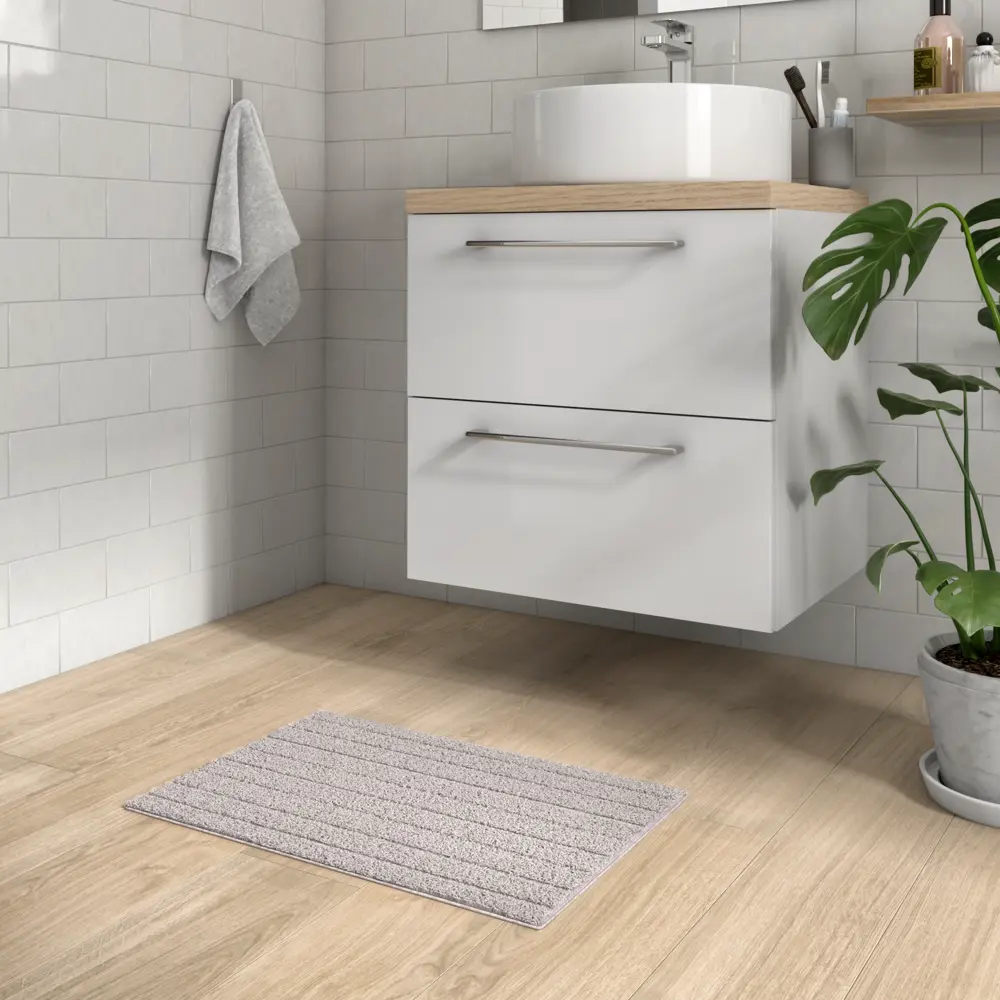 Коврик для ванной комнаты Sensea Essential 60x40 см цвет бежевый STLM-2145969 - Вид №3