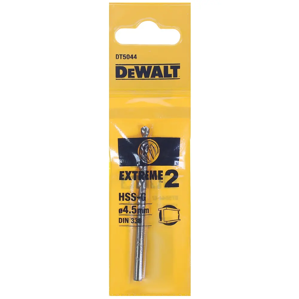 Сверло по металлу HSS-G 4.5х80 мм DeWalt Extreme 2 DT5044 STLM-2002537 - Вид №2