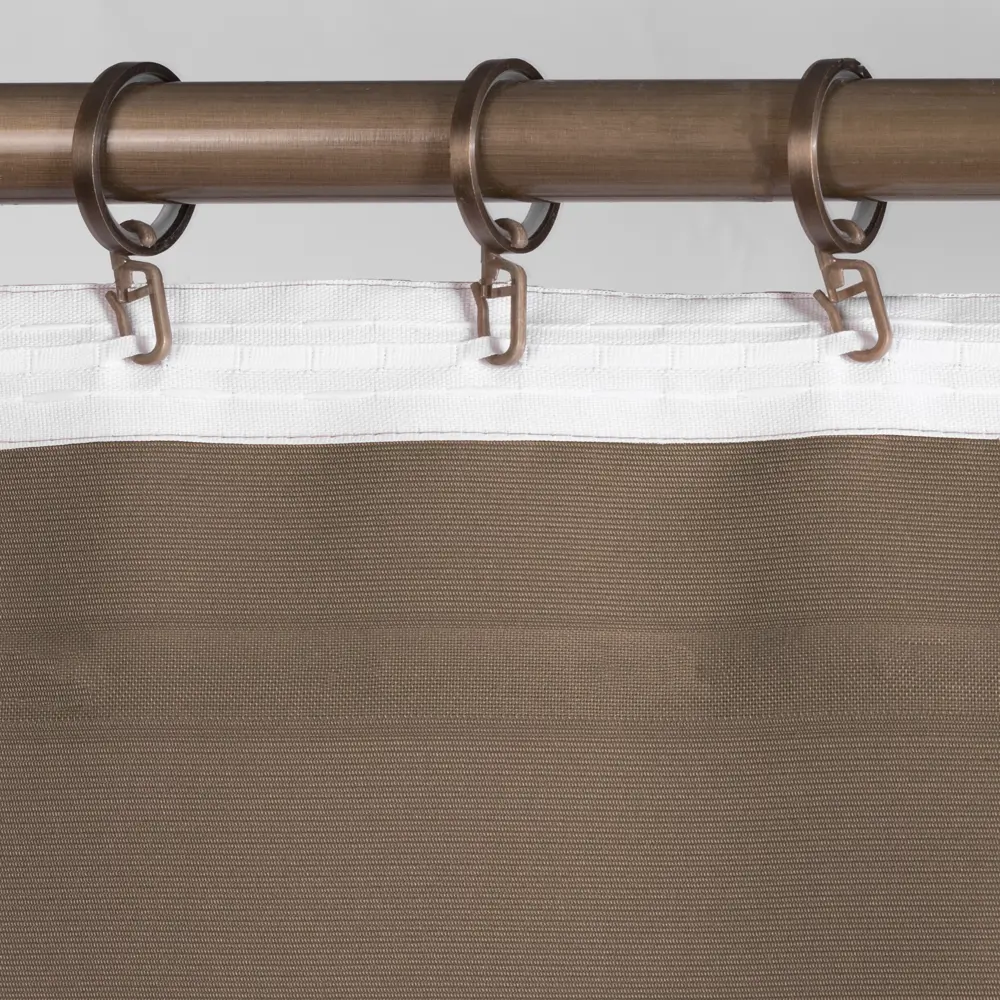 Штора на ленте 140x260 см цвет бежевый GARDEN STLM-2107695 - Вид №5