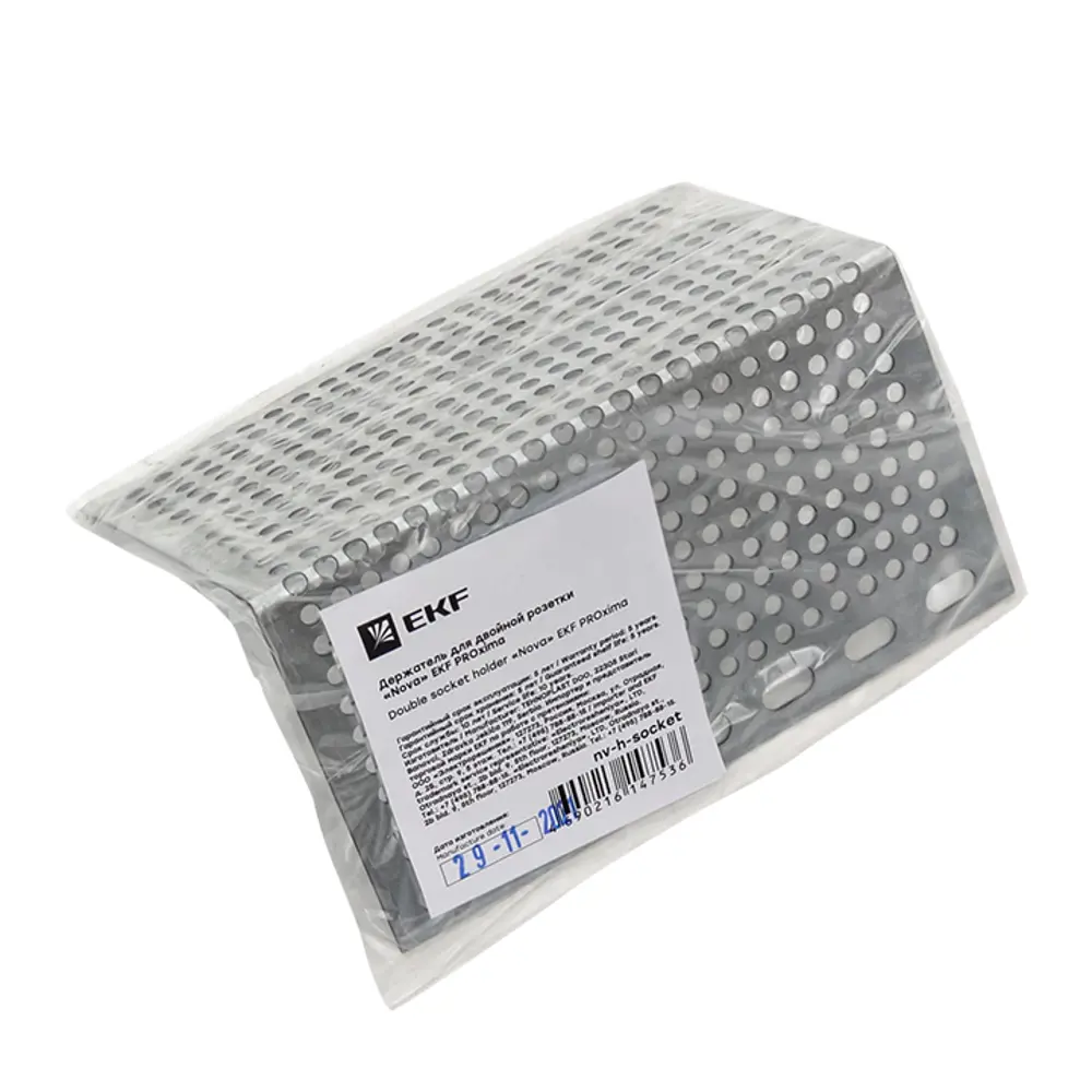 Держатель Nova EKF для двойной розетки - надежное крепление в электрощитах 84495905 STLM-1479943 - Вид №1